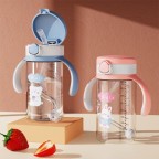 Stylish wide-mouth spill-proof baby water bottle