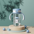 Stylish wide-mouth spill-proof baby water bottle