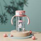 Stylish wide-mouth spill-proof baby water bottle