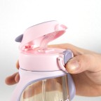 Portable anti-choking baby straw water bottle