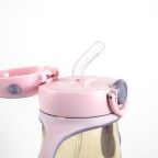 Portable anti-choking baby straw water bottle