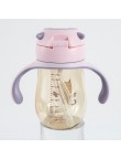 Portable anti-choking baby straw water bottle