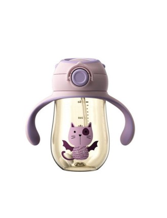 Fashionable anti-choking baby straw water bottle