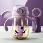 Fashionable anti-choking baby straw water bottle