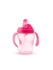 Leak-proof curved baby straw water bottle
