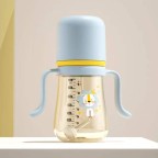 Anti-fall large capacity baby straw water bottle