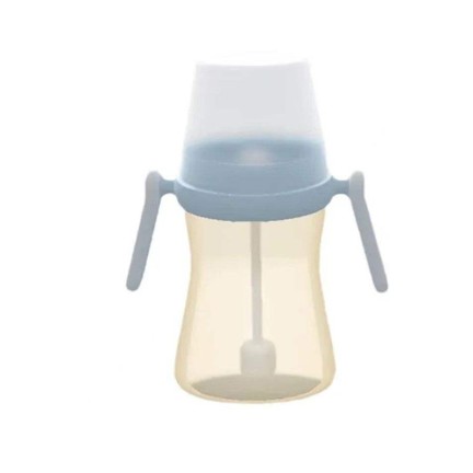 Simple 300ml baby straw water bottle