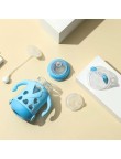 Non-slip glass baby straw water bottle