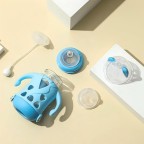 Non-slip glass baby straw water bottle