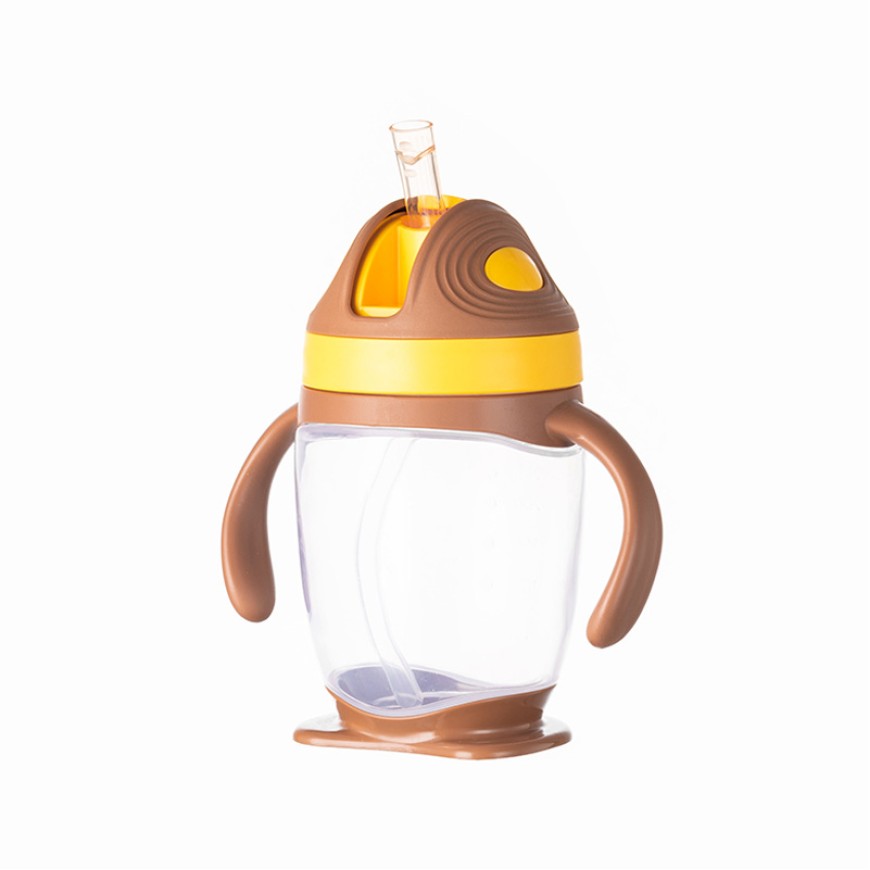 Modern anti-choking baby straw water bottle