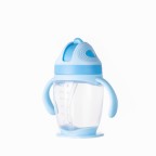 Modern anti-choking baby straw water bottle