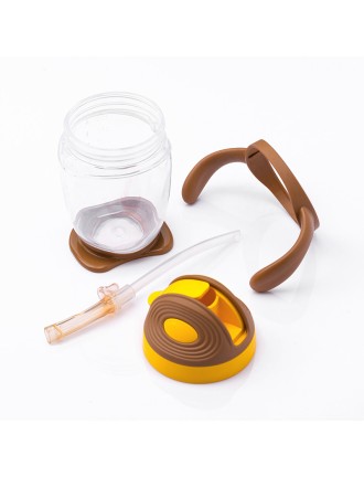 Modern anti-choking baby straw water bottle