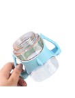 Creative color matching baby straw water bottle
