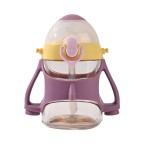 Creative color matching baby straw water bottle