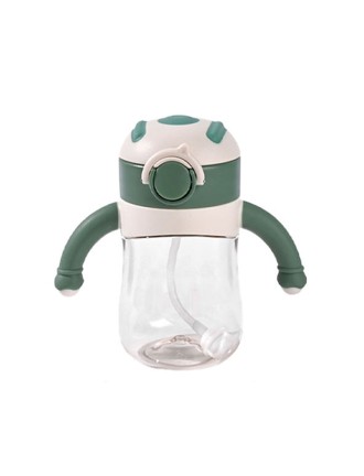 Durable baby water bottle with gravity ball straw