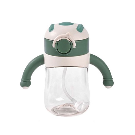 Durable baby water bottle with gravity ball straw