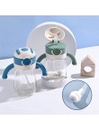 Durable baby water bottle with gravity ball straw