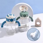 Durable baby water bottle with gravity ball straw