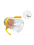 Colorblock anti-choking baby straw water bottle