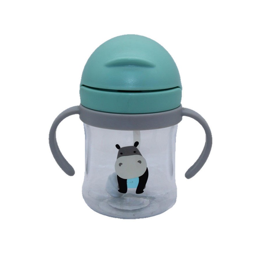 Durable and portable baby straw water bottle