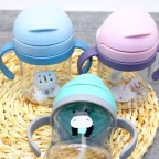 Durable and portable baby straw water bottle