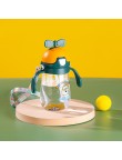 Propeller-shaped lid baby straw water bottle