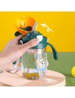 Propeller-shaped lid baby straw water bottle