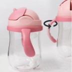 Durable anti-choking double handle baby water bottle
