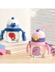 Cartoon durable baby straw water bottle