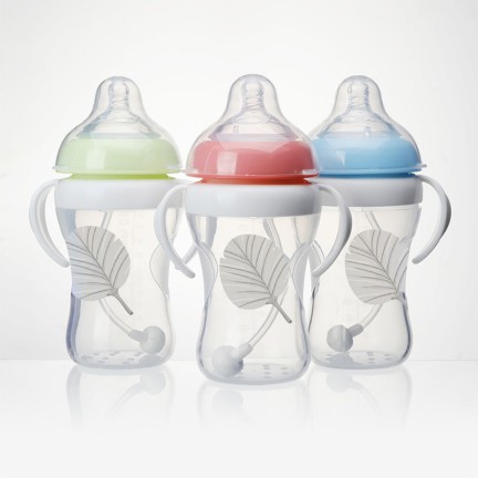 Wide neck visible bottle baby water bottle
