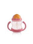 Double handle 240ml plastic baby water bottle