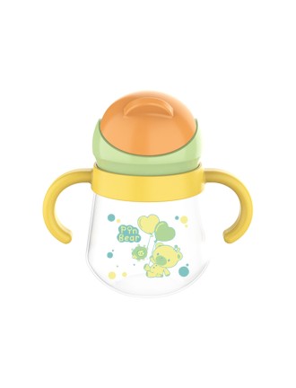 Cute color-blocked anti-choking baby water bottle