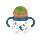 Cute color-blocked anti-choking baby water bottle