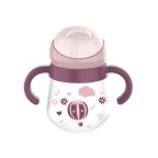 Cute color-blocked anti-choking baby water bottle