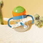 Cute color-blocked anti-choking baby water bottle