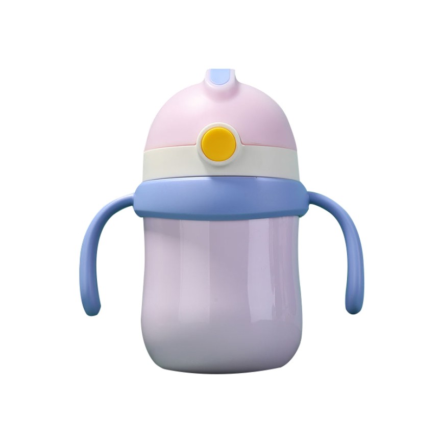 Colorblock stainless steel thermal baby water bottle