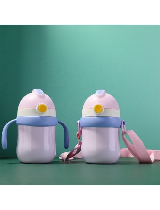 Colorblock stainless steel thermal baby water bottle