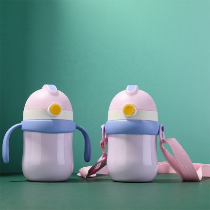 Colorblock stainless steel thermal baby water bottle