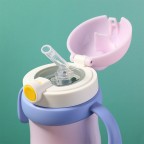 Colorblock stainless steel thermal baby water bottle