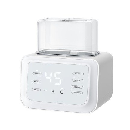 Multifunctional temperature-controlled double bottle milk warmer