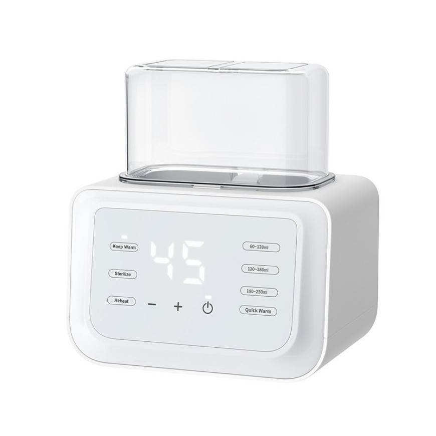 Multifunctional temperature-controlled double bottle milk warmer