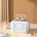 Multifunctional temperature-controlled double bottle milk warmer