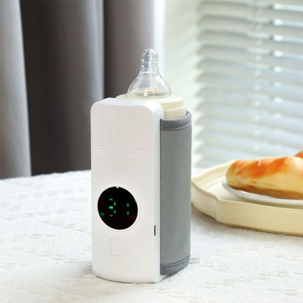 Portable cordless rechargeable bottle warmer