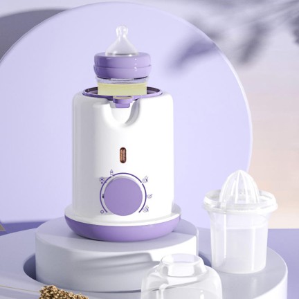 Portable knob-controlled electric bottle warmer