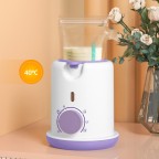 Portable knob-controlled electric bottle warmer
