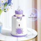 Portable knob-controlled electric bottle warmer
