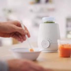 White small and evenly heated milk warmer