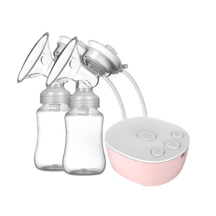 Multi-speed adjustable double-bottle electric breast pump