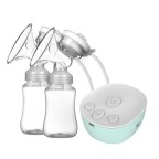 Multi-speed adjustable double-bottle electric breast pump