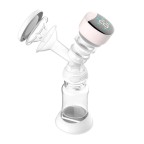 Portable hands-free electric breast pump